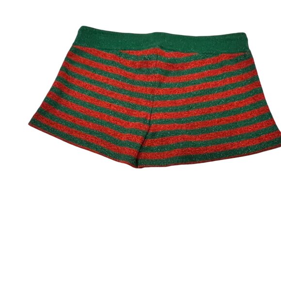 Beach Riot Balboa Holiday Stripe Drawstring Shorts, NWT, Green Red, M - Picture 7 of 8